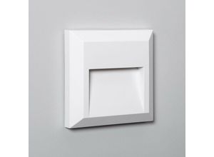 8445044043675 - Ledkia - LED-Wandleuchte Außen 1W Oberfläche Eckig Weiss Byron Warmes Weiß 2700K 120º27 mm