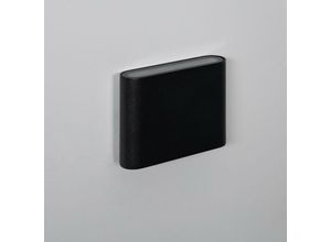 8445044043743 - Ledkia - LED-Wandleuchte 6W Aussen Doppelseitige Beleuchtung Quadratisch Schwarz Zeus Neutralweiß 4000K No Flicker Schwarz