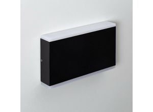 8445044043781 - Ledkia - LED-Wandleuchte 10W Aussen Doppelseitige Beleuchtung Rechteckig Schwarz Hera Neutralweiß 4000K No Flicker Schwarz
