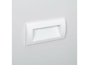 8445044043958 - Ledkia - LED-Wegeleuchte Außen 4W Einbau Rechteckig Weiss Elin Warmes Weiß 2700K 120º70 mm