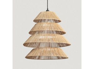 8445044044597 - Hängeleuchte Jute Aymara Ø500 mm ILUZZIA Schwarz - Geflochten