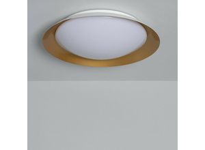 8445044046065 - Ledkia - LED-Deckenleuchte 30W Rund Metall Ø500mm cct Wählbar Taylor cct 3000K - 6000KWeiß   Gold