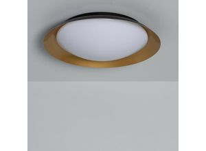 8445044046072 - Ledkia - LED-Deckenleuchte 30W Rund Metall Ø500mm cct Wählbar Taylor cct 3000K - 6000KSchwarz   Gold