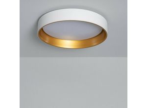 8445044046096 - Ledkia - LED-Deckenleuchte 20W Rund Metall Ø450 mm cct Wählbar Broadway cct 3000K - 6000KWeiß   Gold