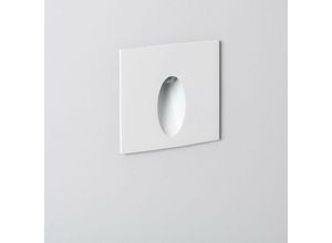 8445044046720 - LED-Wandleuchte Aussen 3W Einbau Quadratisch Weiss Oval Wabi NeutralweißNeutralweiß 4000K Weiß 8445044046720 - LED-Wandleuchte Aussen 3W Einbau Quadratisch Weiss Oval Wabi NeutralweißNeutralweiß 4000K Weiß