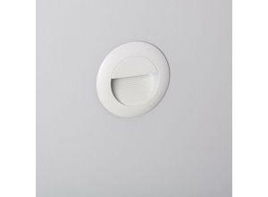 8445044046812 - Ledkia - LED-Wandleuchte Aussen 3W Einbau Rund Weiss Wabi Neutrales Weiß 4000K 50 mm