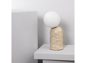 8445044047277 - Ledkia - Tischleuchte Metall Society Beige200 mm