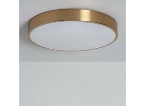 8445044048717 - Ledkia - Plafón de Techo led 18W Circular Metal cct Seleccionable Ø300 mm Haydn cct Gold