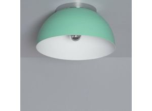 8445044049011 - Efectoled - Deckenleuchte Rund Aluminium Ø305mm Bosco Silver Seladongrün