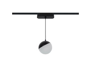 8445044051724 - Ledkia - LED-Pendelleuchte für 1-Phasenmagnetschiene 25mm Super Slim 10W 48V CRI90 Schwarz Ø100 mm Warmes Weiß 2700K 120º1145 mm