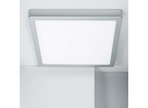 8445044053339 - Ledkia - LED-Deckenleuchte 24W Eckig Aluminium 280x280 mm Slim cct Wählbar Galán cct 3000K - 6000KSilber