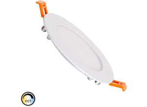 8445044053353 - Ledkia - LED-Deckeneinbauleuchte 6W Rund SwitchCCT Wählbar Schnitt ø 110 mm Dimmbar Kompatibel mit rf Fernbedienung V2 Auswählbar (Warm-Neutral-Kühl)