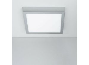 8445044053438 - Ledkia - LED-Deckenleuchte 18W Eckig Aluminium 210x210mm Slim cct Wählbar Galán cct 3000K - 6000K Grau