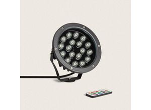 8445044053674 - Ledkia - LED-Außenstrahler rgb 18W IP67 mit Spieß Colmar rgb 60º