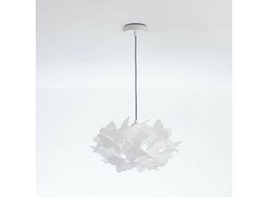 8445044053742 - Ledkia - Lámpara Colgante Metal y ps Lepke Weiß