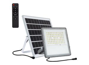 8445044054633 - Ledkia - LED-Flutlichtstrahler Solar 15W 100lm W ip 65 mit Fernbedienung Kaltes Weiß 6000K - 6500K 60º43 mm