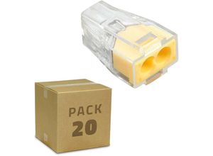 8445044055647 - Ledkia - Pack 25 Schnellverbindungen 2 Eingänge 075-25 mm² 075-25mm²