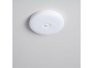 8445044059058 - Ledkia - LED-Deckenleuchte 12W Rund Ø216mm No Flicker mit Bewegungssensor pir und Dämmerungssensor Kaltes Weiß 6500K