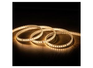 8445044064885 - LED-Streifen 220V ac 100 LED m Warmweiß IP67 nach Maß Breite 14mm Schnitt alle 25cm Warmweiß 3000K - 3500K45 m