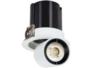 8445044067060 - Ledkia - LED-Strahler Schwenkbar Sanaqi 12W Runder Ausschnitt ø 75 mm lifud Neutrales Weiß 4000K 36º90 mm