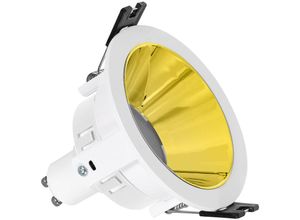 8445044067374 - Ledkia - Downlight Konisch GU10 6W Schnitt ø 75mm pc Verzinkt No Flicker Kaltes Weiß 6500K Gold120º