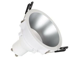 8445044067565 - Ledkia - Downlight Konisch GU10 6W Schnitt ø 75 mm pc Warmes Weiß 3000K Silber120º85 mm