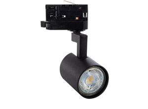 8445044067893 - Ledkia - Strahler für 3-Phasenstromschiene Jiuk für Glühbirne GU10 Schwarz56 mm