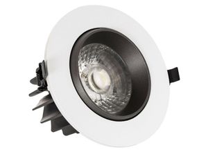 8445044068111 - Ledkia - led Downlight Strahler 18W cob Schwenkbar 360º Grau Rund Design Schnitt ø 120 mm Kaltes Weiß 6000K 50º