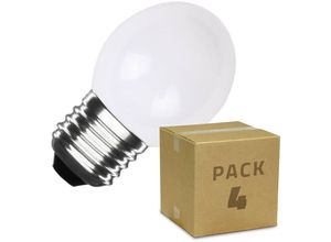 8445044071371 - Ledkia - 4er Pack LED-Glühbirnen E27 3W 300 lm G45 Weiss Warmweiß 3000K Weiß