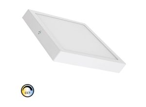 8445044071531 - Ledkia - LED-Deckenleuchte 18W Eckig Superslim Wählbar cct 205x205 mm Auswählbar (Warm-Neutral-Kühl)Auswählbar (Warm-Neutral-Kühl) No Flicker