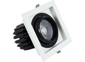 8445044071746 - Ledkia - LED-Downlight Strahler 18W cob Schwenkbar 360º Eckig Schnitt 125x125 mm CRI90 Expert Color Anti-Flicker WarmweißWarmweiß 3000K No Flicker