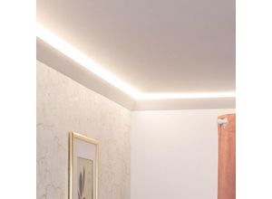 8445044072309 - Ledkia - Zierleiste für LED-Streifen 2m Diagonal Modern Weiß2 m