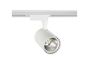 8445044072477 - Ledkia - LED-Strahler für 1-Phasenstromschienen 20W Bron Weiss 20W Warmweiß 3000K No Flicker