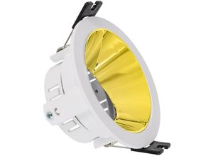 8445044080229 - Ledkia - Downlight-Ring Konisch Versetzt für LED-Glühbirne GU10   GU53 Ausschnitt ø 75 mm Gold120º