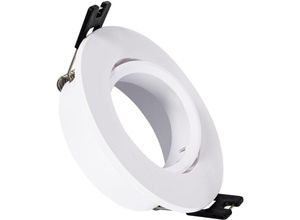 8445044080267 - Efectoled - Downlight-Ring Rund Schwenkbar für LED-Glühbirne GU10   GU53 ø 75 mm Weiß