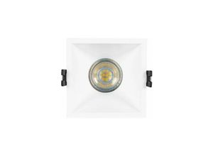 8445044080311 - Downlight-Ring Eckig Niedriger UGR-Wert für LED-Lampe GU10 Schnitt 85x85 mm Weiß53 mm
