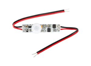 8445044080434 - Ledkia - Bewegungsmelder Mini pir 120º für LED-Streifen Weiß50 mm