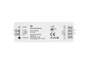 8445044080533 - Ledkia - Controller Dimmer LED-Streifen cct 5 12 24 36V dc kompatibel mit RF-Fernbedienung und Schalter