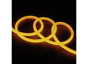 8445044086177 - LED-Streifen Neon Dimmbar 220V AC 120 LED m Rund 360 Gelb IP67 nach Mass Schnitt alle 100 cm 270º50m50m