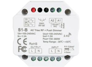 8445044090204 - Ledkia - LED-Dimmer triac RF Schalter Weiß26 mm