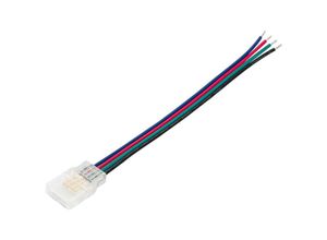 8445044091171 - Ledkia - Clip-Verbinder mit Kabel IP66 für LED-Streifen rgb