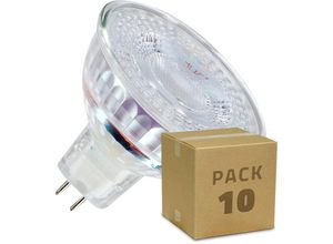 8445044091966 - Ledkia - 10-Pack LED-Glühbirnen GU53 MR16 smd Glas 12V 38º 5W WarmweißWarmweiß 2800K - 3200K