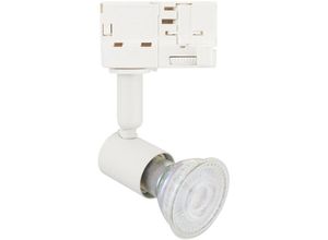 8445044093632 - Ledkia - Strahler für GU10 Glühbirne für 3-Phasenstromschienen Weiß123 mm