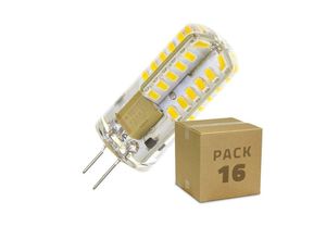 8445044095117 - Ledkia - 16er Pack LED-Stiftsockellampe G4 3W (220V) (16St) Warmes Weiß 2700K - 3200K 360º