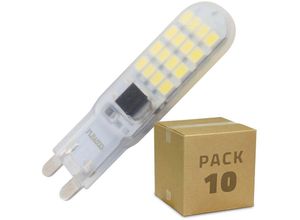 8445044095230 - Ledkia - 10er Pack LED-Stiftsockellampe G9 5W (10St) Kaltes Weiß 6000K - 6500K 360º