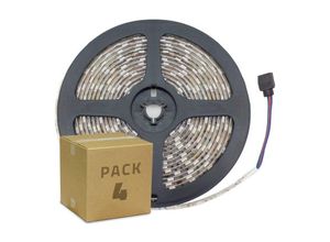 8445044095384 - Ledkia - 4er Pack led Stripe 12V dc 60LED m 5m rgb IP65 (4St) rgb 120º5000 mm