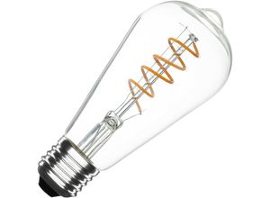 8445044096756 - Ledkia - LED-Glühbirne Filament E27 4W 200 lm Dimmbar ST64 Spirale Warmes Weiß 2000K - 2500K 360º