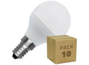 8445044098675 - Ledkia - 10er Pack LED-Glühbirnen E14 5W 400 lm G45 No Flicker Kaltes Weiß 6000K - 6500K 180º