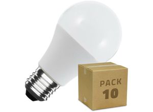 8445044098927 - Ledkia - 10er Pack LED-Glühbirnen E27 7W 510 lm A60 No Flicker Kaltes Weiß 6000K - 6500K 180º