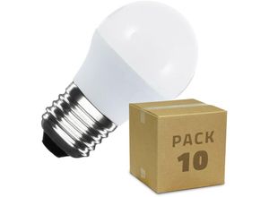 8445044099085 - Ledkia - 10er Pack LED-Glühbirnen E27 5W 400 lm G45 No Flicker Warmes Weiß 2800K - 3200K 180º